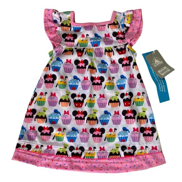 NWT, Disney, Sprinkle Cupcake Character-themed Toddler Girl Dress Pink, Birthday - Picture 3 of 9